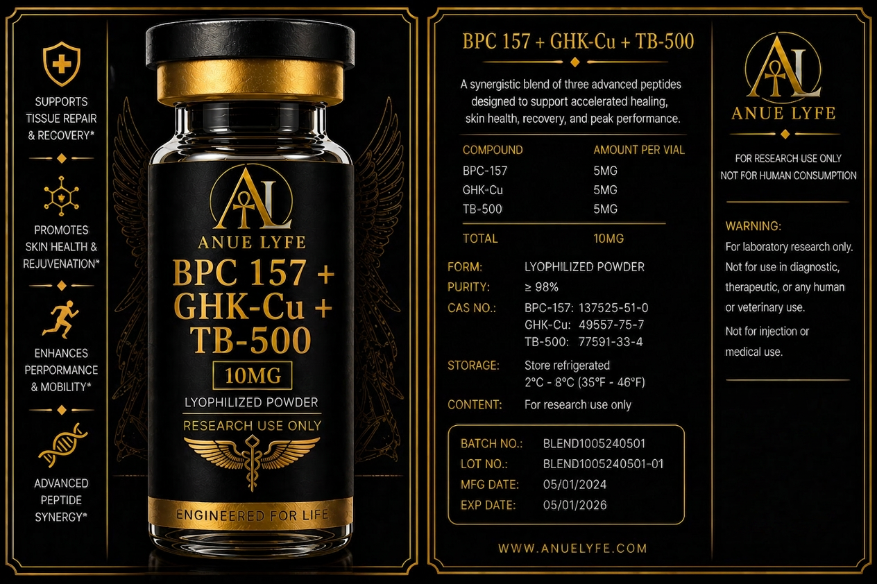 Glow Stack research peptide product visual