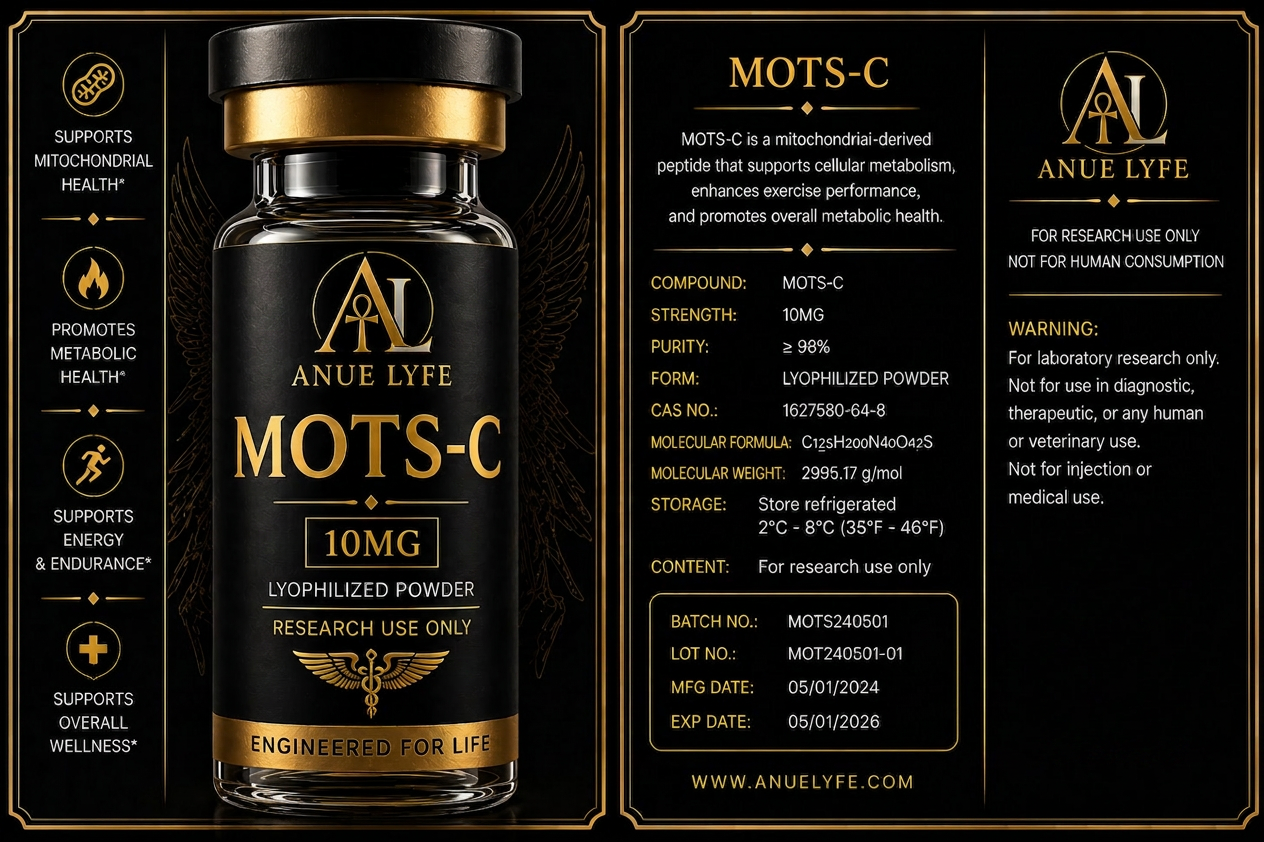 MOTS-C research peptide product visual