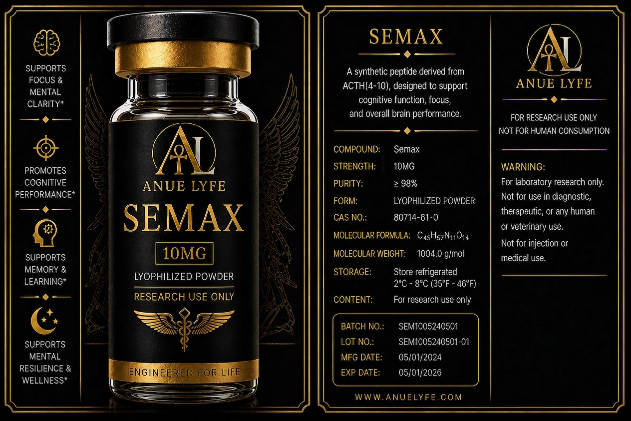 Semax research peptide product visual